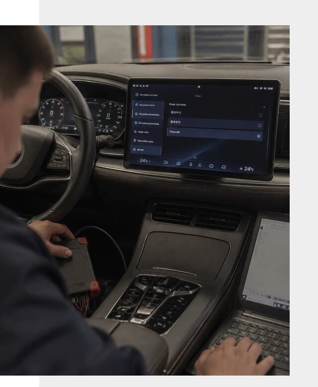 Русификация автомобиля BYD HAN для эксплуатации в Соколе